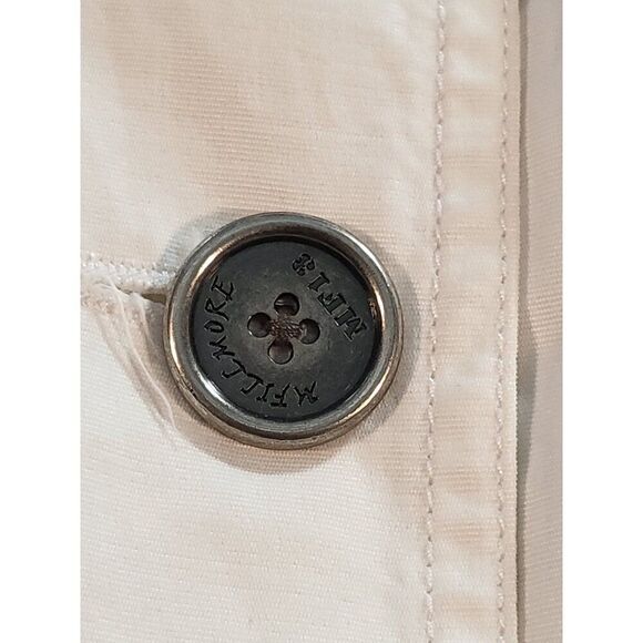 Millard Fillmore MF-13 Pea Coat Women Sz XS 4 Button Utility White Work Winter - Picture 3 of 9